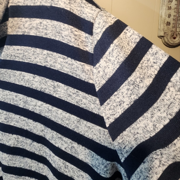 Ulla Popken Active Sport Striped Polyester Zip Jacket - Picture 4 of 13